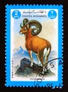 Postage stamp Afghanistan, 1984. Argali or Mountain Sheep Ovis ammon