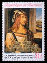 Postage stamp with Albrecht Durer self-portrait