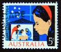 Postage stamp Australia, 1964. Adoration of Christ Christmas