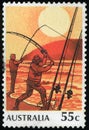 Postage stamp - Australia Royalty Free Stock Photo