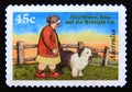 Postage stamp Australia, 1996. John Brown, Rose and the Midnight Cat, Jenny Wagner