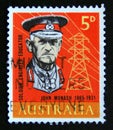 Postage stamp Australia, 1965. Sir John Monash portrait