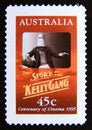 Postage stamp Australia, 1995. The Story of the Kelly Gang movie
