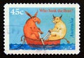 Postage stamp Australia, 1996. Who Sank the Boat?, Pamela Allen