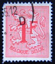 Postage stamp Belgium, 1969, Heraldic Lion