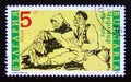 Postage stamp Bulgaria, 1990. Dimitar Chorbadjiski Chudomir Royalty Free Stock Photo