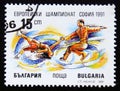Postage stamp Bulgaria 1991, European Figure Skating Championship, Sofia 1991