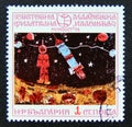 Postage stamp Bulgaria, 1974. Exploration of outer space for peaceful purposes