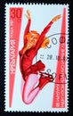 Postage stamp Bulgaria 1987, Olympic Games Figure skating