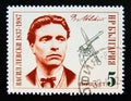 Postage stamp Bulgaria, 1987. Vasil Levski, Freedom fighter portrait