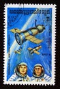 Postage stamp cambodia, 1984. Soyuz 8 astronauts