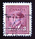 Postage stamp Canada, 1943. King George VI in Air Force Uniform portrait Royalty Free Stock Photo