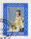 Postage Stamp Celebrating the 25th Anniversary of the Coronation