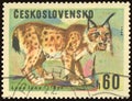 Postage Stamp - Ceskoslovensko Royalty Free Stock Photo