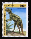 Postage stamp Congo Democratic Republic Brazzaville, 1999. Heterodontosaurus Dinosaur