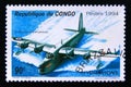 Postage stamp Congo Democratic Republic Brazzaville, 1994. Short Sunderland MK I seaplane