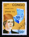 Postage stamp Congo Republic Brazzaville, 1992. Vicente YÃÂ¡ÃÂ±ez PinzÃÂ³n