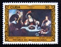 Postage stamp Cuba 1986. The Five Senses, Anomio Flamingo painting