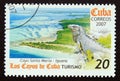 Postage stamp Cuba 2007, Green Iguana, Iguana iguana, Cayo Santa Maria
