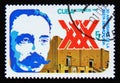Postage stamp Cuba 1983. Jose Marti Attack of Moncada Barracks Royalty Free Stock Photo