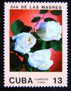Postage stamp Cuba, 1988. Mother`s Day roses flower