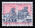 Postage stamp Czechoslovakia, 1960. Klement Gottwald Iron Works, Kuncice Royalty Free Stock Photo