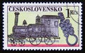Postage stamp Czechoslovakia, 1972. Steam Locomotive and Pendant