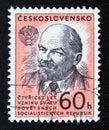 Postage stamp Czechoslovakia, 1962. Vladimir Lenin portrait