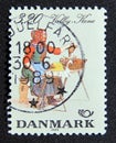 Postage stamp Denmark, 1989. Valby Woman Traditional Costume