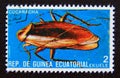 Postage stamp Equatorial Guinea, 1978. Cockroach Blattodea insect Royalty Free Stock Photo
