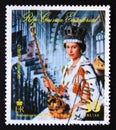 Postage stamp Equatorial Guinea 1977. Queen elizabeth II at a public occasion