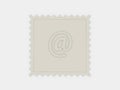 Postage stamp euro 3d Royalty Free Stock Photo