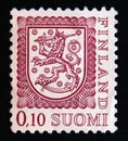 Postage stamp Finland, 1978. Coat of Arms Heraldic Lion