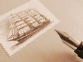 Postage Stamp "barque Padua"