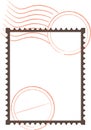 Postage Stamp Frame Royalty Free Stock Photo