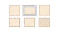 Postage Stamp Frames Vector for Retro Design, vector design Generative AI Royalty Free Stock Photo
