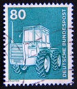 Postage stamp Germany federal republic, 1975, Farm Tractor