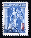Postage stamp Greece, 1916. Hermes and Iris Gods and goddesses greek Mythology