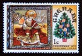 Postage stamp Grenada, 1977. Joseph on his way painting Royalty Free Stock Photo