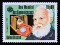 Postage stamp Guinea Bissau, 1983. Alexander graham bell