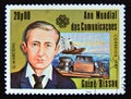 Postage stamp Guinea Bissau, 1983. Guglielmo Giovanni Maria Marconi portrait