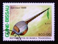 Postage stamp Guinea Bissau 1989. Kora Traditional Music Instrument Royalty Free Stock Photo