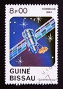 Postage stamp Guinea Bissau, 1983, Telecommunication satellite