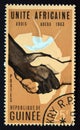 Postage stamp Guinea, 1963, Conference of African Nations, Addis Abeba Royalty Free Stock Photo