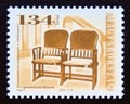 Postage stamp Hungary, 2002, Antique chair, 1900