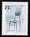 Postage stamp Hungary, 2001, Antique wooden 19th Century Chair