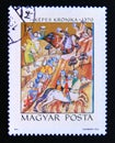 Postage stamp Hungary 1971. Basarab`s victory over King Karoly Robert