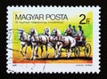 Postage stamp Hungary 1984. Horse Team World Championship, SzilvÃÂ¡svÃÂ¡rad