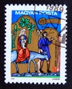 Postage stamp Hungary, Magyar, 1989. Flight to Egypt