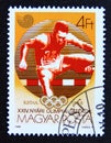 Postage stamp Hungary, Magyar, 1988. Hurdling Olympic Games Seoul